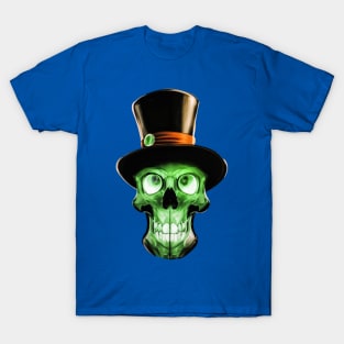 Green Skull with a Tophat T-Shirt